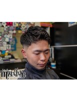ヘアーサロン宮武 ジェットモヒカン×アイロンパーマ