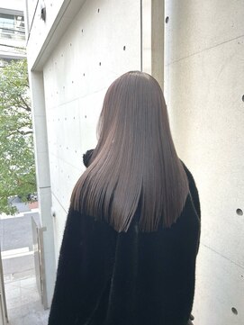 ディジョン 自由ヶ丘(Dijon) 韓国顔まわりレイヤーカットグレージュオリーブベージュブラウン