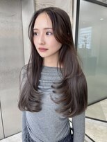 リリー(Lilley) マロンベージュ×小顔レイヤー×韓国風巻き×髪質改善