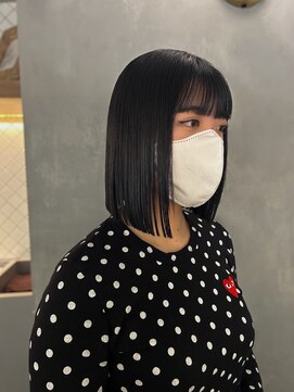 アース 高円寺店(HAIR & MAKE EARTH) 前下がりタッセルボブ 【@mppp_32485】
