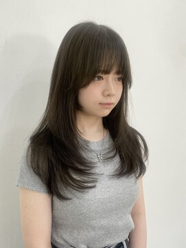 ヴィアルス 美園店(VIARS) レイヤーカット／オリーブブラウンカラー