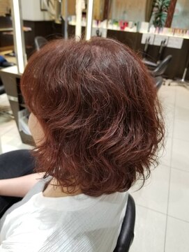 ミック ヘアアンドメイクアップ 高田店(miq Hair&Make up) くせ毛/ボブスタイル/ピンクブラウン/艶髪/トリートメント