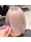 ブリーチカラー　ミルクティーベージュ　ハイトーン　