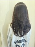 ロング レイヤーカット 顔周りカット 前髪 韓国ヘア 20代３０代