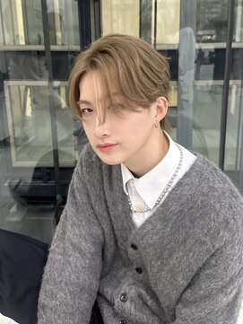 メンズサロン キング 心斎橋店(Men’s salon K!ng) 韓国マッシュセンターパートツーブロックメンズハイライトウルフ