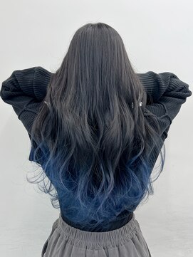 アライブ キチジョウジ(ALIVE Kichijoji) 【ALIVE吉祥寺】ブルーブラックグラデーションカラー黒髪