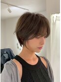 大分ショートボブ顔まわりレイヤーカット髪質改善カラー