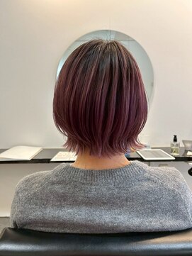 ラック 津田沼(LUCK) ピンクパープルダブルカラーインナーカラーケアブリーチ