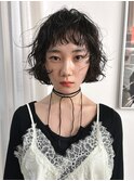 ボブパーマ　レイヤーボブ　オン眉ボブ　ショートボブ