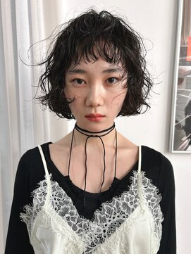 カルテ(QUARTE) ボブパーマ レイヤーボブ オン眉ボブ ショートボブ