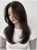 ショートウルフミニボブバレイヤージュアッシュグレージュ50代