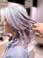 ステア ケース(stair case)&nbsp;白髪だからこそできるデザイン　白髪活かしパステルカラー
