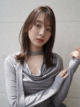 ヴィサージュ ギンザ VISAGE GINZA 透明感ブラウン×レイヤーミディ×シースルーバング