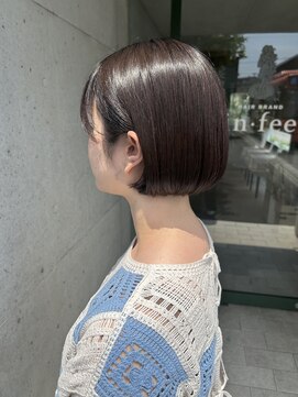 ヘアーブランド ジン フィール(HAIR BRAND Jin feel) 【愛媛/松山】顎ラインのミニボブ