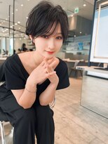 ロンド クラン 岡崎(Lond Clan) 10代20代黒髪におすすめおしゃれな束感ハンサムショートヘア