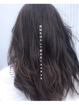 リンク ヘアスペース(Link hair space) 【お客様スタイル28】＃ネイビー＃グレージュ＃暗髪＃アッシュ
