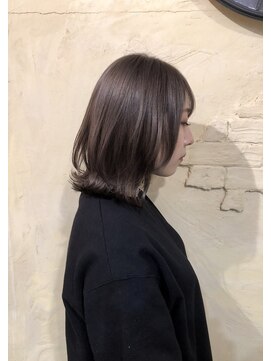 リアン 熊谷本店(Rien) 外ハネボブ×ミルクティーベージュ