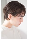 【東 純平】小顔に見える 丸みショートボブ