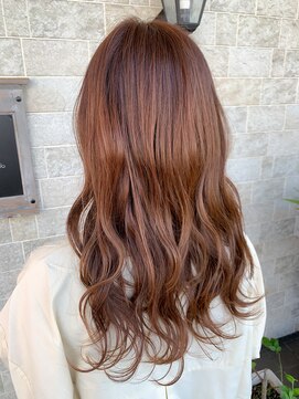 キャアリー(Caary) 福山市Caary ブリーチなし☆ブラウンベージュ　オレンジベージュ