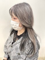 ノチ(Noci)&nbsp;【和田寧々】推しカラー/シルバーインナーカラー/ダークグレー