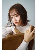 エマ(emma) 切りっぱなし外ハネボブ！韓国ボブ！シースルーバング！ぱっつん