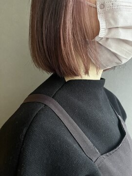 ダリー 発寒南店(Dali) コーラルピンク×王道BOB★インナーカラー