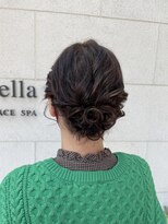 カペリベラ Capelli bella 枚方店 ボブのアップスタイル