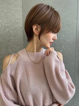 ロンドブルーム 天神大名店(Lond Bloom) ショコラアッシュベージュカラーボブ大人ショートボブショート