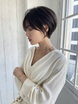 小顔/ひし形/クビレ/丸み/ボブ/20代/30/代/40代/大人ショート