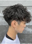 メンズマッシュパーマ波巻スパイラルパーマニュアンスパーマ