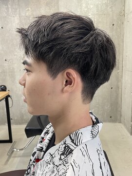 フイ 自由が丘(men's salon Hui) メンズ/アップバング/ツーブロックマッシュ/束感ショート波巻き