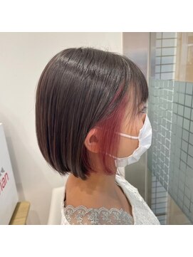 アッシュ 日野店(Ash) インナーカラー/髪質改善/ベビーピンク/韓国風/ハイトーンカラー