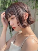 ボブ/黒髪/グレー/韓国ボブ/髪質改善[鹿児島中央駅]