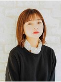 切りっぱなしナチュラルボブ