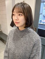 レトン 銀座(leton)&nbsp;内巻きボブ/サイドバング/アッシュベージュ/前髪