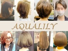 アクアリリー ヘアデザイン(AQUA LILY hair design)の雰囲気（Organicグレイカラーは髪と頭皮の負担を軽減、艶のある髪へ）