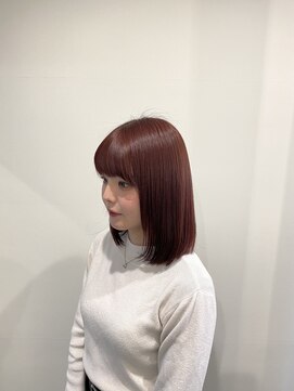 ユニコ(unico) チェリーピンク/ワインレッド/ワンブリーチカラー