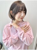 大人かわいいナチュラル外ハネボブフェイスレイヤー