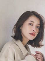 コア 表参道(COA)&nbsp;レイヤーカット/ウエットヘア/オリーブベージュ/表参道/表参道駅