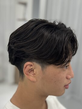 バース 梅田中崎町店(BIRTH) ニュアンスパーマセンターパートワンカールパーマ韓国メンズ