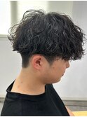 波巻きスパイラルパーマメンズマッシュパーマツイストパーマ