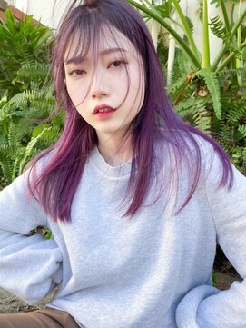 ネス(ness) ブリーチカラー/ハイライト/レイヤーカット/透明感カラー