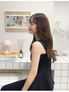 ブラウン(BROUN) ブリーチなし 透明感くすみベージュカラー