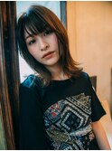 外ハネミディ20代/30代/40代/庭瀬