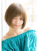 山村/ワンカールボブ/小顔ショートボブ/ストカール/髪質改善銀座