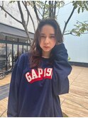外国人風ロングウェーブ