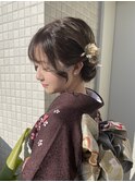 【ボブヘアアレンジ】成人式/卒業式/結婚式/ヘアセット/アレンジ