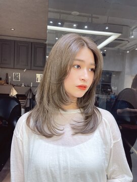 ロンドガーネット 池袋(Lond garnet) 髪質改善縮毛矯正レイヤーカット顔周り前髪韓国ミニウルフ/池袋