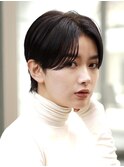 表参道切りっぱなしボブミディアムボブグレージュカラー40代50代