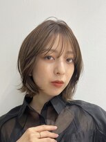 ラボヌールヘアーノーブル 新越谷店(La Bonheur hair noble)&nbsp;切りっぱなしボブエアリーロング美髪ピンクブラウン
